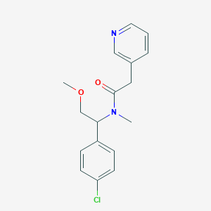 N-[1-(4-chlorophenyl)-2-methoxyethyl]-N-methyl-2-pyridin-3-ylacetamide