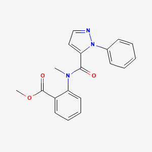 Methyl 2-[methyl-(2-phenylpyrazole-3-carbonyl)amino]benzoate