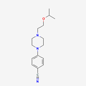 4-[4-(2-Propan-2-yloxyethyl)piperazin-1-yl]benzonitrile