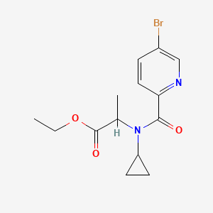 Ethyl 2-[(5-bromopyridine-2-carbonyl)-cyclopropylamino]propanoate