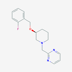 2-[[(3S)-3-[(2-fluorophenyl)methoxy]piperidin-1-yl]methyl]pyrimidine