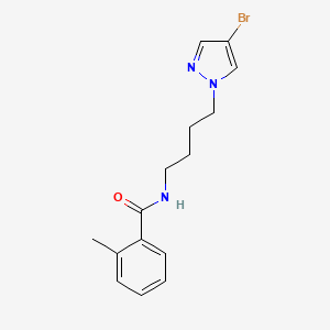 N-[4-(4-bromopyrazol-1-yl)butyl]-2-methylbenzamide