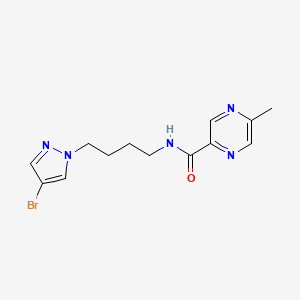 N-[4-(4-bromopyrazol-1-yl)butyl]-5-methylpyrazine-2-carboxamide