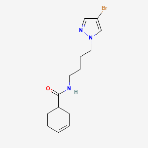 N-[4-(4-bromopyrazol-1-yl)butyl]cyclohex-3-ene-1-carboxamide