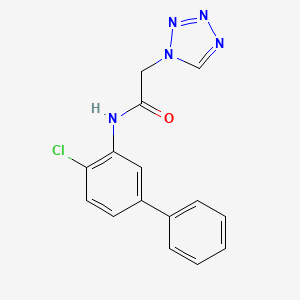 N-(2-chloro-5-phenylphenyl)-2-(tetrazol-1-yl)acetamide