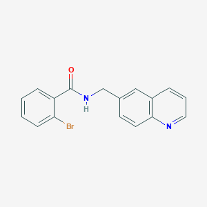 2-bromo-N-(quinolin-6-ylmethyl)benzamide