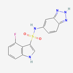 N-(2H-benzotriazol-5-yl)-4-fluoro-1H-indole-3-sulfonamide