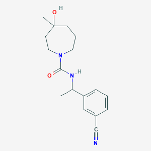 N-[1-(3-cyanophenyl)ethyl]-4-hydroxy-4-methylazepane-1-carboxamide