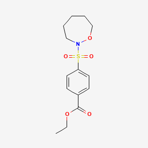 Ethyl 4-(oxazepan-2-ylsulfonyl)benzoate