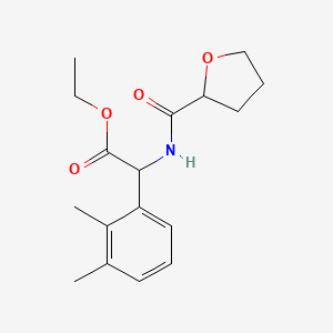 Ethyl 2-(2,3-dimethylphenyl)-2-(oxolane-2-carbonylamino)acetate