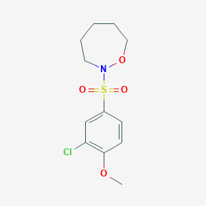 2-(3-Chloro-4-methoxyphenyl)sulfonyloxazepane