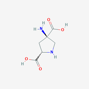 B067167 (2S,4R)-4-aminopyrrolidine-2,4-dicarboxylic acid CAS No. 171336-79-1
