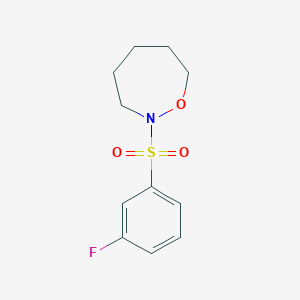 2-(3-Fluorophenyl)sulfonyloxazepane