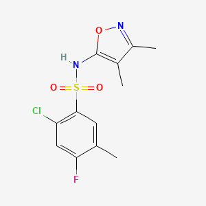 2-chloro-N-(3,4-dimethyl-1,2-oxazol-5-yl)-4-fluoro-5-methylbenzenesulfonamide