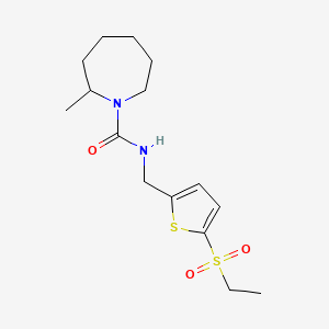 N-[(5-ethylsulfonylthiophen-2-yl)methyl]-2-methylazepane-1-carboxamide