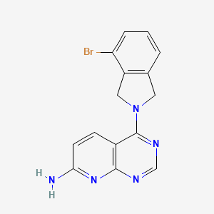 4-(4-Bromo-1,3-dihydroisoindol-2-yl)pyrido[2,3-d]pyrimidin-7-amine