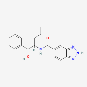 N-(1-hydroxy-1-phenylpentan-2-yl)-2H-benzotriazole-5-carboxamide