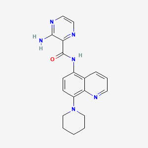 3-amino-N-(8-piperidin-1-ylquinolin-5-yl)pyrazine-2-carboxamide