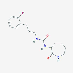 1-[3-(2-Fluorophenyl)propyl]-3-(2-oxoazepan-3-yl)urea