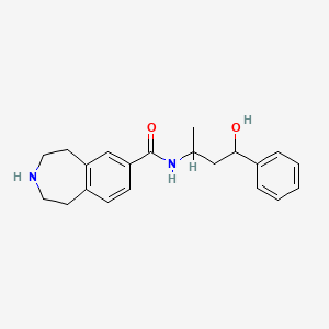 N-(4-hydroxy-4-phenylbutan-2-yl)-2,3,4,5-tetrahydro-1H-3-benzazepine-7-carboxamide