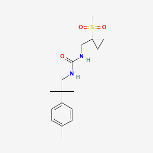 1-[2-Methyl-2-(4-methylphenyl)propyl]-3-[(1-methylsulfonylcyclopropyl)methyl]urea