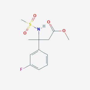 Methyl 3-(3-fluorophenyl)-3-(methanesulfonamido)butanoate