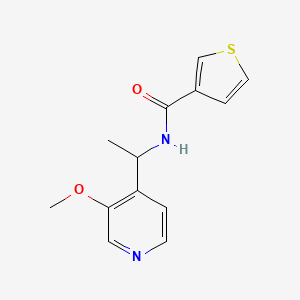 N-[1-(3-methoxypyridin-4-yl)ethyl]thiophene-3-carboxamide