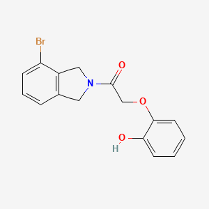 1-(4-Bromo-1,3-dihydroisoindol-2-yl)-2-(2-hydroxyphenoxy)ethanone