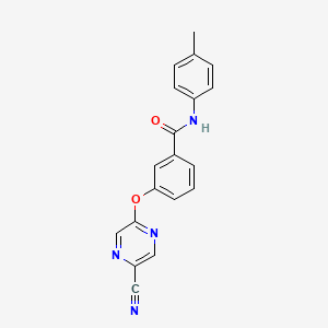 3-(5-cyanopyrazin-2-yl)oxy-N-(4-methylphenyl)benzamide