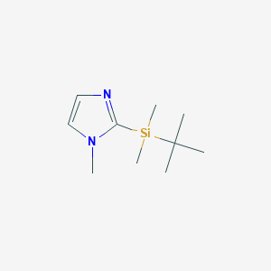 molecular formula C10H20N2Si B067176 2-(叔丁基二甲基甲硅烷基)-1-甲基-1H-咪唑 CAS No. 160425-48-9