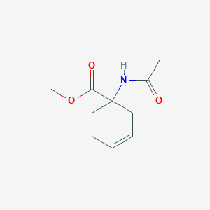 molecular formula C10H15NO3 B067179 1-乙酰氨基-3-环己烯-1-甲酸甲酯 CAS No. 172299-70-6