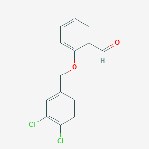 molecular formula C14H10Cl2O2 B067181 2-[(3,4-二氯苄基)氧基]苯甲醛 CAS No. 194802-96-5