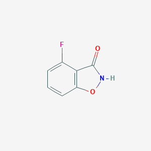 molecular formula C7H4FNO2 B067198 4-氟苯并[d]异恶唑-3(2H)-酮 CAS No. 178747-83-6