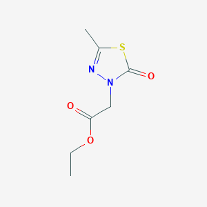 molecular formula C7H10N2O3S B6720976 Ethyl 2-(5-methyl-2-oxo-1,3,4-thiadiazol-3-yl)acetate 