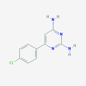 B067213 6-(4-Chlorophenyl)pyrimidine-2,4-diamine CAS No. 175137-09-4