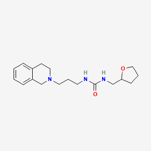 1-[3-(3,4-dihydro-1H-isoquinolin-2-yl)propyl]-3-(oxolan-2-ylmethyl)urea