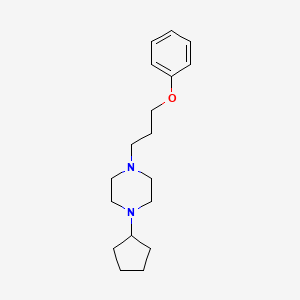 1-Cyclopentyl-4-(3-phenoxypropyl)piperazine