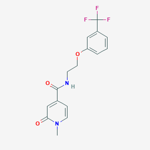 1-methyl-2-oxo-N-[2-[3-(trifluoromethyl)phenoxy]ethyl]pyridine-4-carboxamide