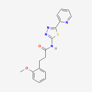 3-(2-methoxyphenyl)-N-(5-pyridin-2-yl-1,3,4-thiadiazol-2-yl)propanamide