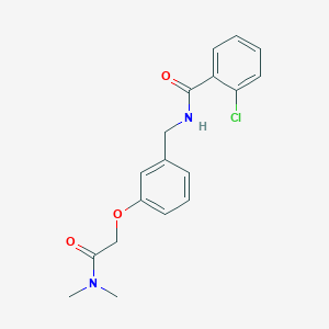 2-chloro-N-[[3-[2-(dimethylamino)-2-oxoethoxy]phenyl]methyl]benzamide