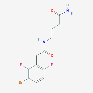 4-[[2-(3-Bromo-2,6-difluorophenyl)acetyl]amino]butanamide