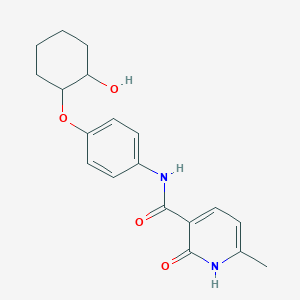 N-[4-(2-hydroxycyclohexyl)oxyphenyl]-6-methyl-2-oxo-1H-pyridine-3-carboxamide