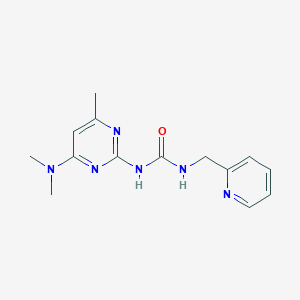 1-[4-(Dimethylamino)-6-methylpyrimidin-2-yl]-3-(pyridin-2-ylmethyl)urea