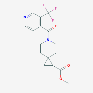 Methyl 6-[3-(trifluoromethyl)pyridine-4-carbonyl]-6-azaspiro[2.5]octane-2-carboxylate