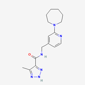 N-[[2-(azepan-1-yl)pyridin-4-yl]methyl]-5-methyl-2H-triazole-4-carboxamide