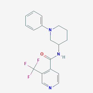 N-(1-phenylpiperidin-3-yl)-3-(trifluoromethyl)pyridine-4-carboxamide