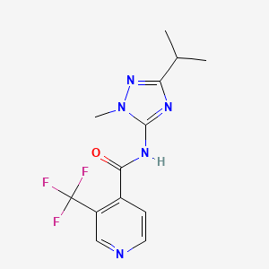 N-(2-methyl-5-propan-2-yl-1,2,4-triazol-3-yl)-3-(trifluoromethyl)pyridine-4-carboxamide