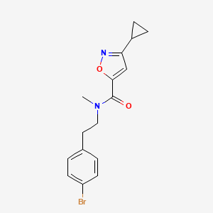 N-[2-(4-bromophenyl)ethyl]-3-cyclopropyl-N-methyl-1,2-oxazole-5-carboxamide