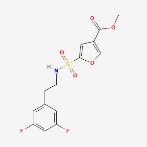 molecular formula C14H13F2NO5S B6721921 Methyl 5-[2-(3,5-difluorophenyl)ethylsulfamoyl]furan-3-carboxylate 