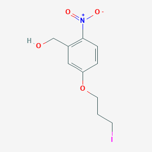 molecular formula C10H12INO4 B067270 5-(3-碘丙氧基)-2-硝基苄醇 CAS No. 185994-27-8